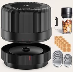 Fully Automatic Mason Jar Vacuum Sealer Kit - Auto Stop Mason Jar Vacuum Sealer Kit, Jar Vacuum Sealer for Mason Jars, Jar Vacuum Sealer, A Must-Have 