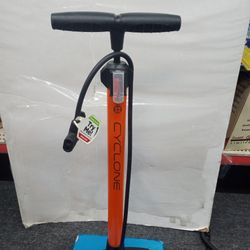 Schwinn Cyclone Tire Orange Floor Pump
