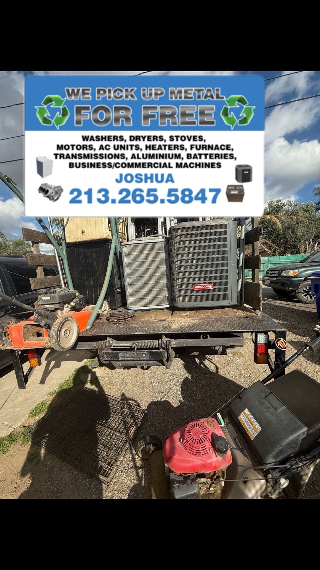 Free Scrap Metal … Picking Up All Over Riverside County