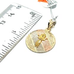 14kt Gold Tri Color Jesus Pendant 2.26grams 153414 10