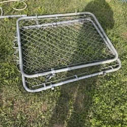 Fence Galvanize It’s 4 Ft High And 110 Fts Long Whit The 2 Doors (8 Pols Missing I Have To Waisted Whit Concrete)