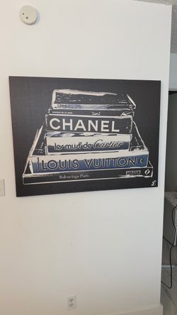 Canvas book wall art