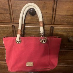 Michael Kors Red Canvas Purse