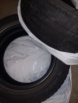 Set of 4 miscellaneous tires that came off of my 2016 Chevy Malibu. Dimensions are 225/55R17.