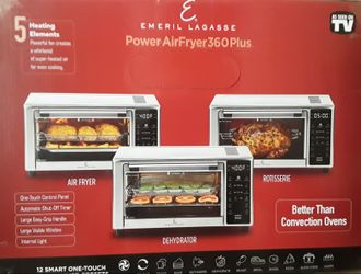 Emeril Lagasse Power Airfryer 360 XL Model S-AFO-004, 12 In One New In Box