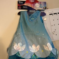 Trolls Poppy Deluxe Costume Size XS, S, M