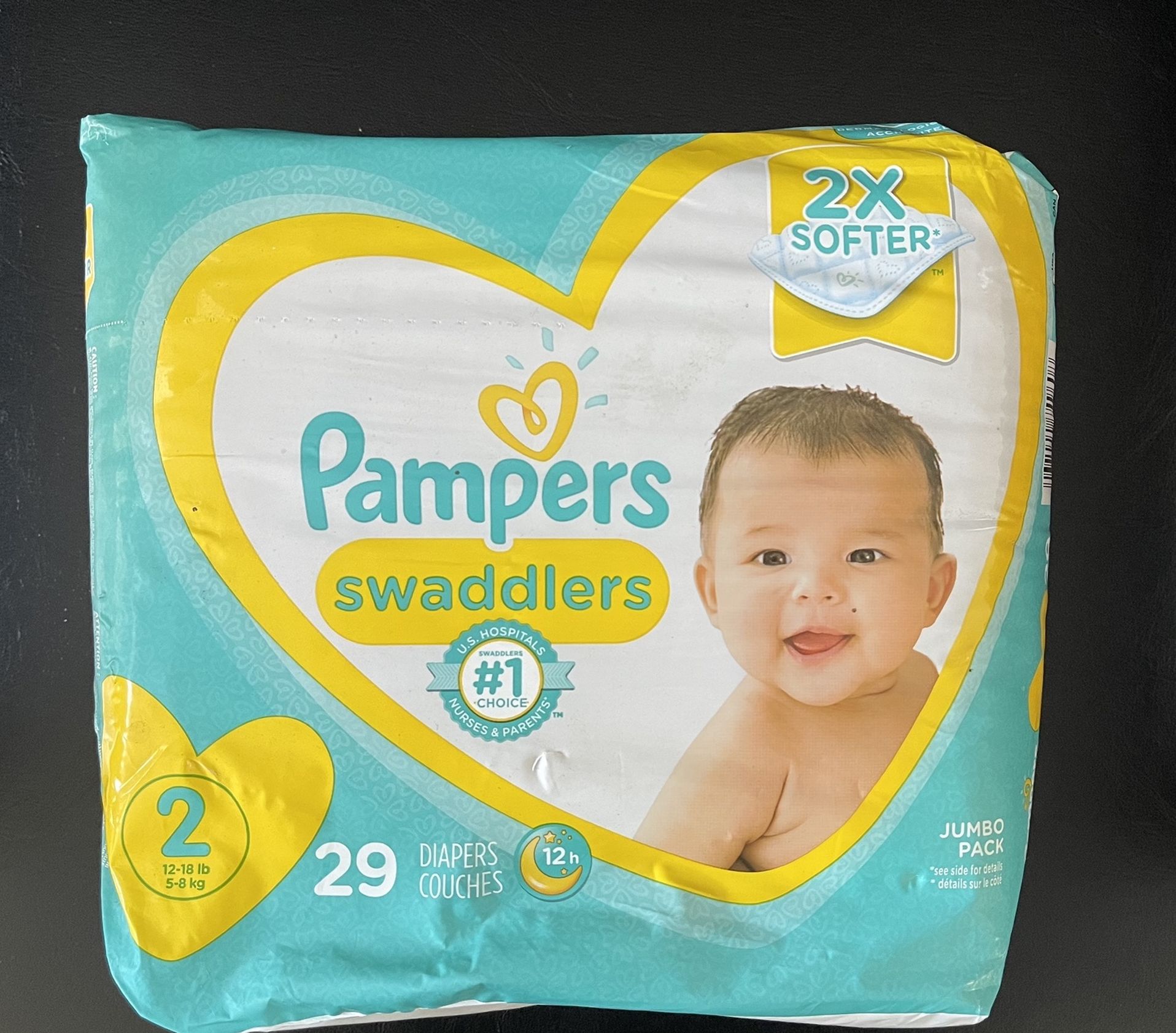 BRAND NEW SIZE 2 DIAPERS NEVER OPENED OR USED $7 IN HAND READY FOR PICK UP!!