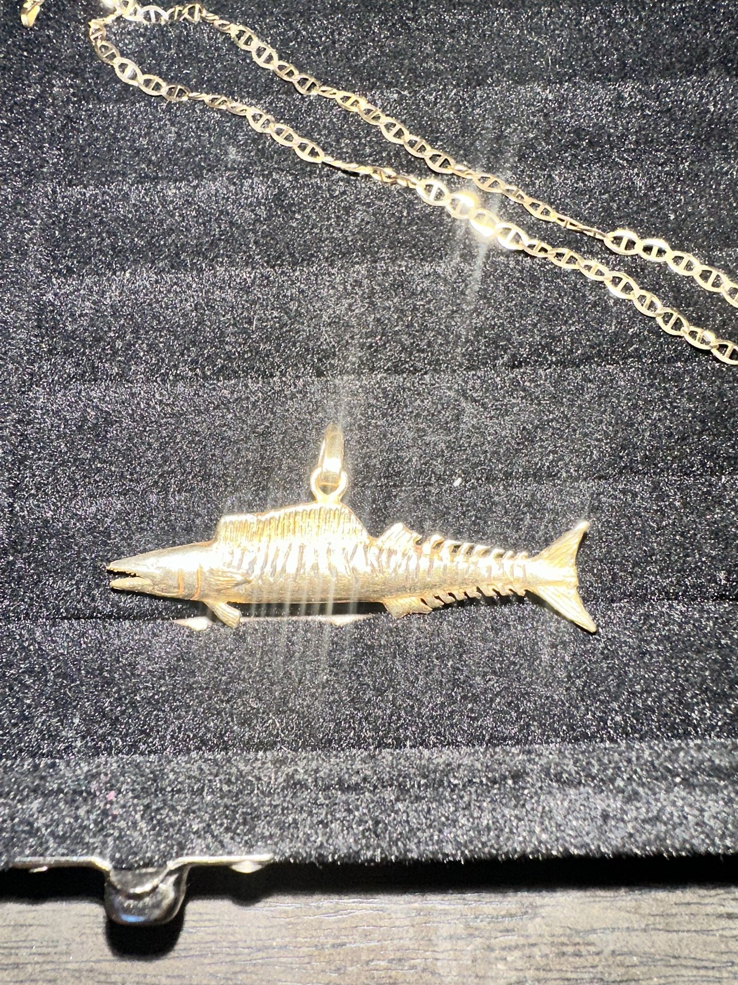 Gold Chain And Gold Pendant 