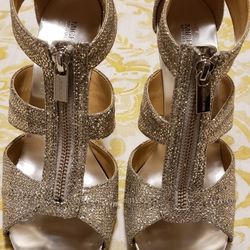 Glittery Strap Shoes Size 8.5M