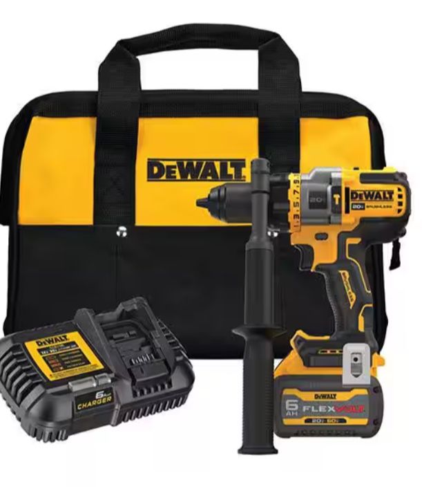 20V MAX Lithium Ion Cordless Brushless 1/2 in. Hammer Drill/Driver w/FLEXVOLT ADVANTAGE & If You Want A FLEXVOLT 9Ah Battery Pack I Have Them Too