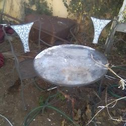 Mosaic Chairs And Table