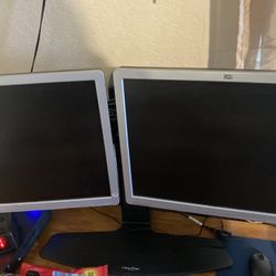 HP Dual Computer Monitors