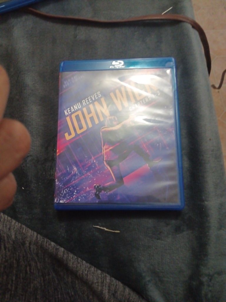 John Wick Chapters 1 - 3. On Blu Ray And Dvd. 