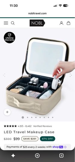 NOBL LED Travel Makeup Case