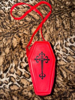 Gothic Coffin Crossbody Bag