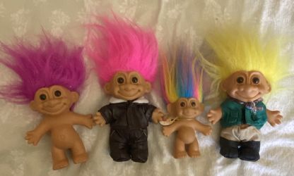 Four Vintage Trolls