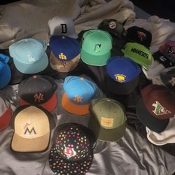 Looking To Sell. 15 Hats. 8 Pair If Shoes. 2 Jerseys. One Game Issued Dodgers. I Wizards Pull Over. All For 600