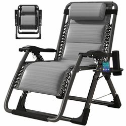 Zero Gravity Chair Premium Lawn Recliner Folding Padded Chaise Lounge