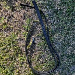 Black Stirrup Leathers 