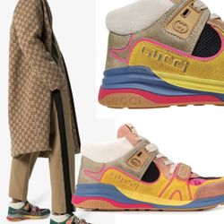 GUCCI wmns ultrapace mid multi color sneakers Size 36