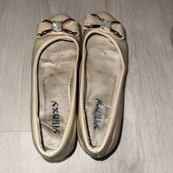 YILINXY Wedge Pump Womens Sz 6 Cream Shoes Bow Rhinestone Platform 