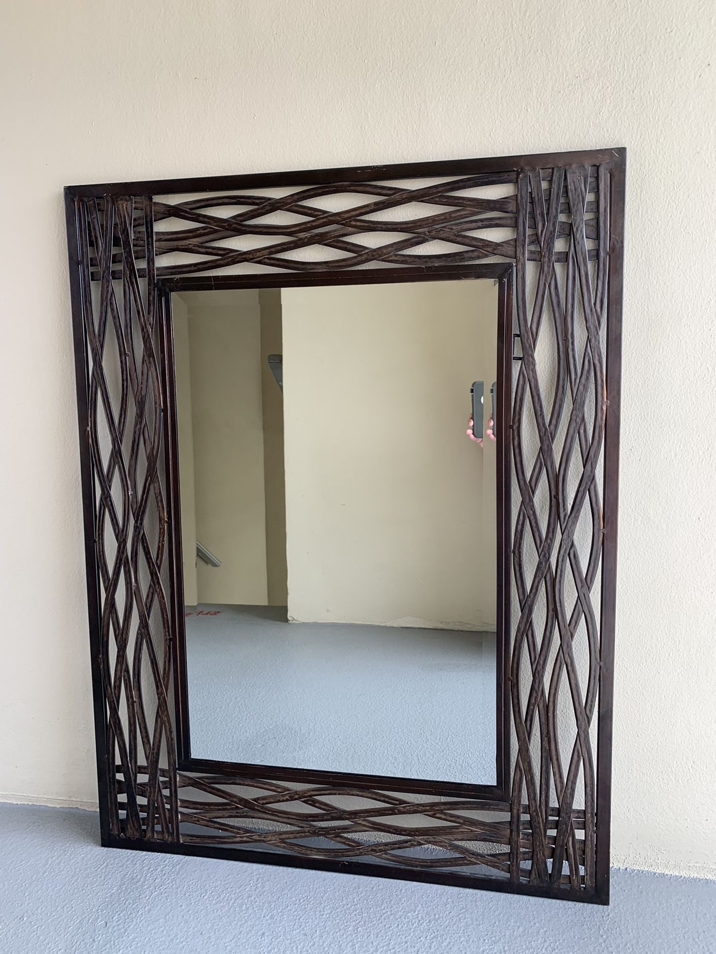 Stunning Big Beveled Mirror