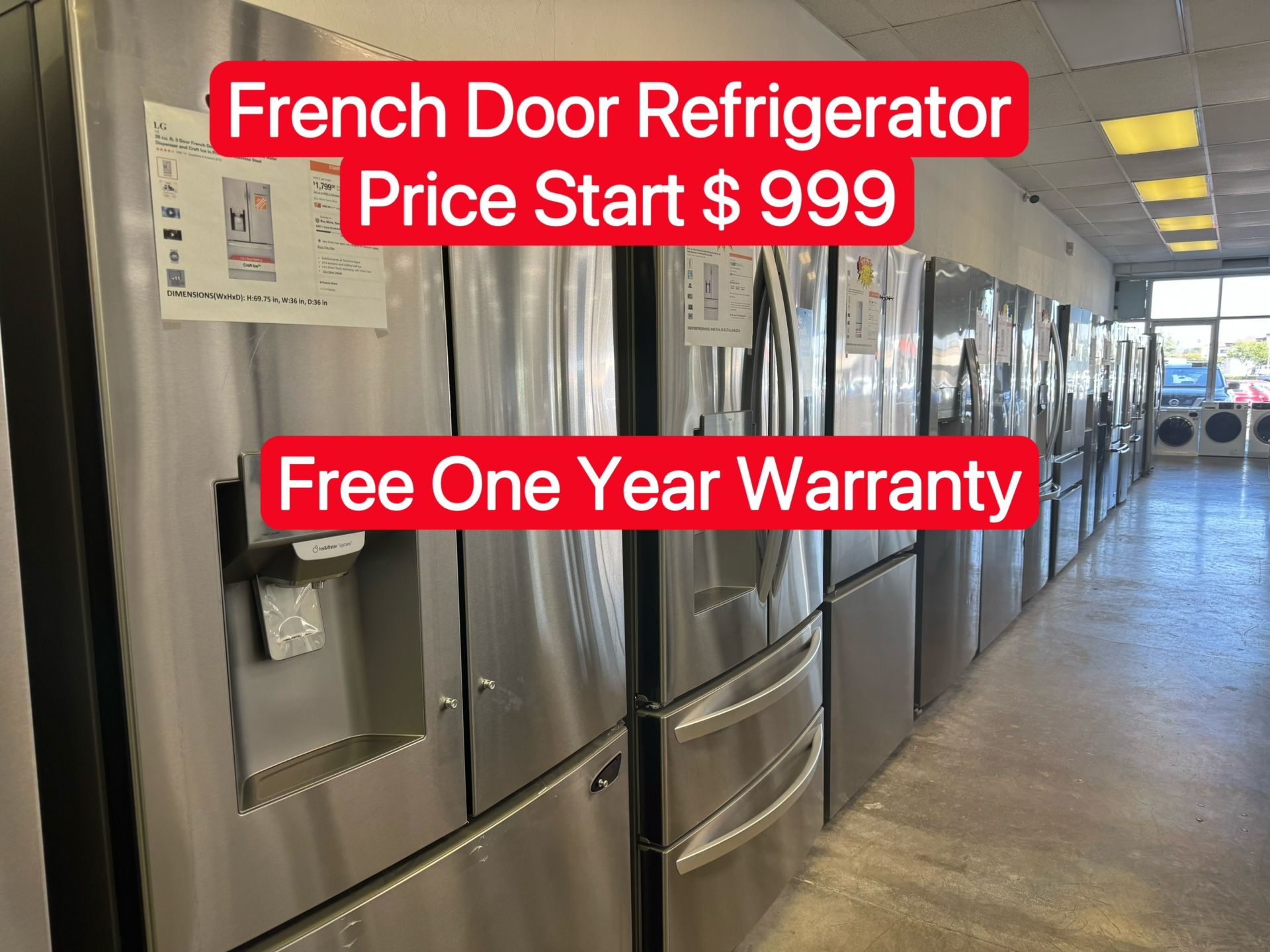Open Box French Door Refrigerator-Free One Year Warranty