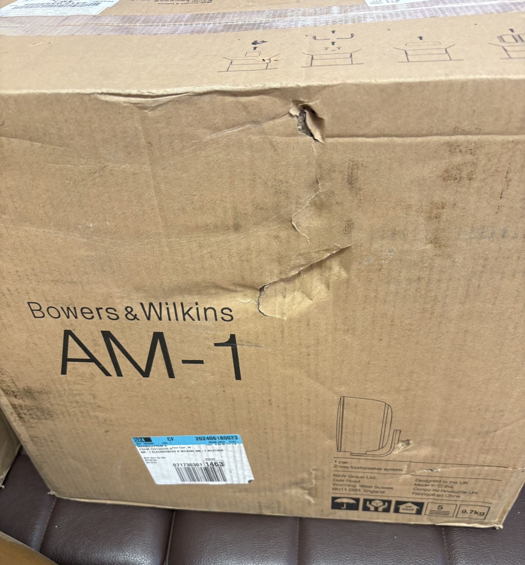 Bowers & Wilkins AM-1 2 Way Loudspeaker System Set Of 2