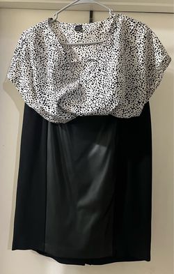 Woman’s leather skirt NEW (M) and shirt (L)