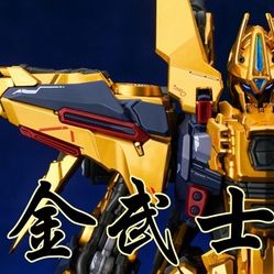 Kai Shenma Model MG 1/100 Gold Warrior Hyaku-Shiki Kai Full Armor + Light Metal 