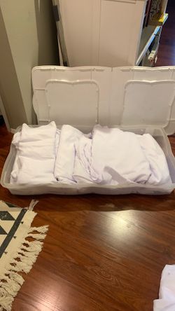 Wedding/Party/Event Round White Tablecloths