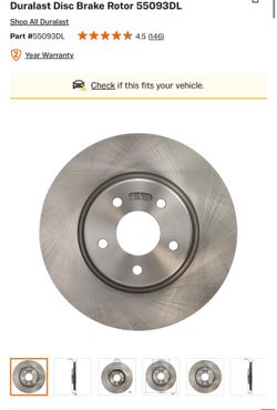 Duralast rotor 55093DL