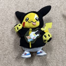 pikachu used plush pokemon center original Rock band star edc acceptable