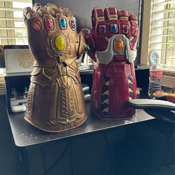  thanos & iron man Infinity/Nano Gauntlet Marvel Legends 