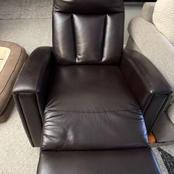 Dark Brown faux Leather Recliner Chair – Very Comfortable