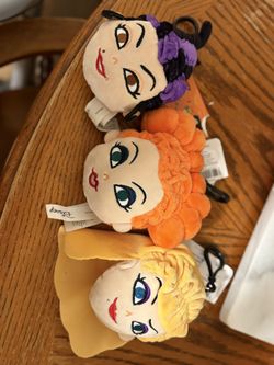 Hocus Pocus Sanderson Sisters Plush Clips