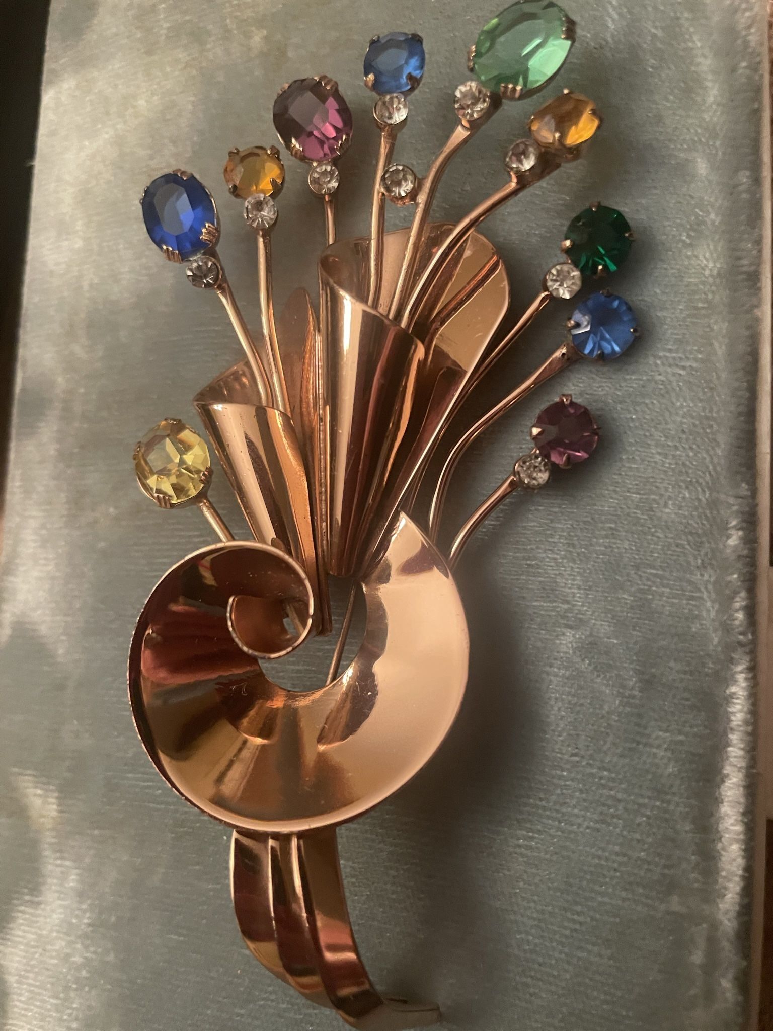 Fab Corocraft Brooch Sterling