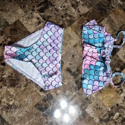 Mermaid Bathing Suit Sz 4