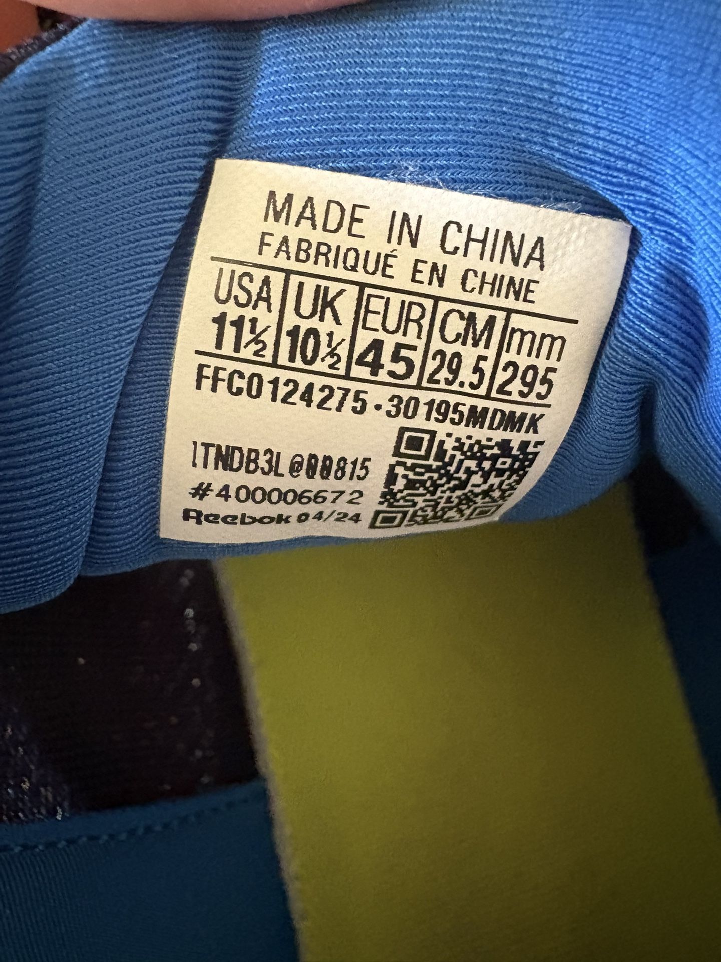 Reebok Runners $25 Men’s 11.5