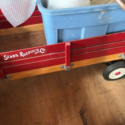 Little Red Wooden Wagon 