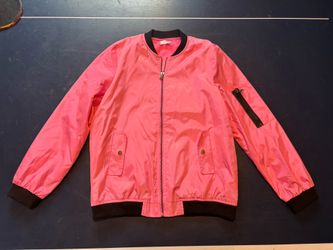Girls Pink Bomber Jacket 