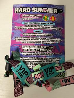 Two 2-day VIP tickets Hard Summer