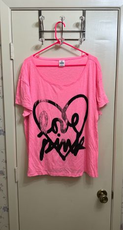 Victoria’s Secret Love P I N K Graphic T Shirt Size Large