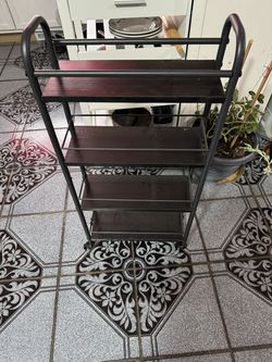 4 tier metal rollin utility cart