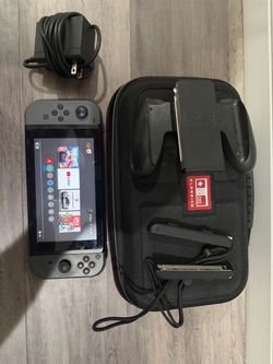 Nintendo switch with accessories used