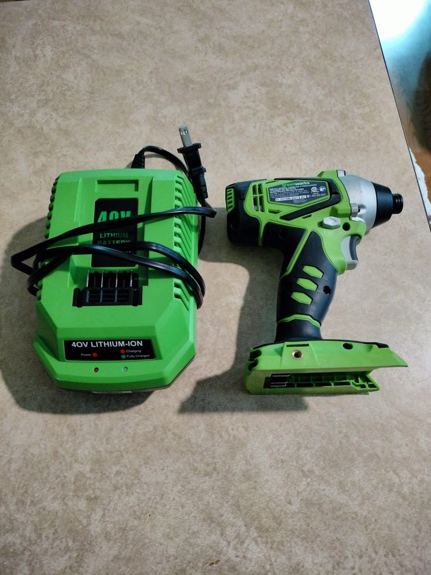 Greenworks Driver And Charger.