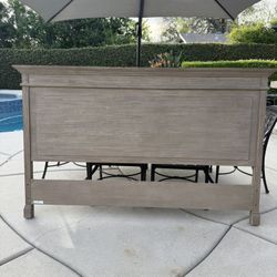 Pottery barn King headboard 