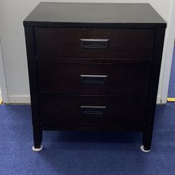 Two Dark Brown Night Stands