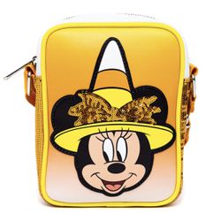 Disney Minnie Mouse Corn Witch Crossbody Yellow Bag