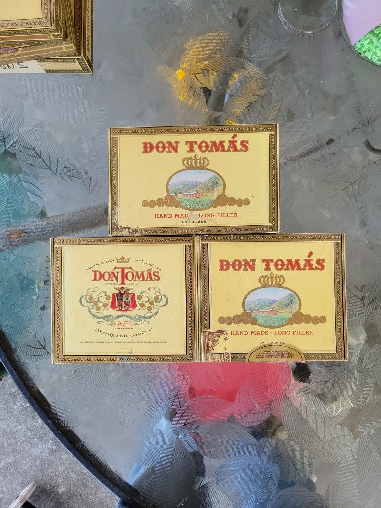 Old Antique Cigar Boxes